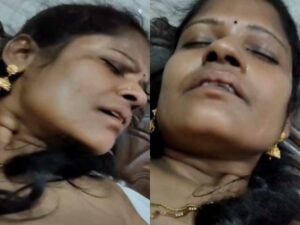 mature south Indian wife enjoying painful