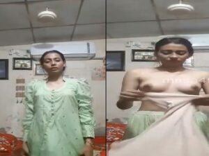 small boobs Desi girl nude dress change