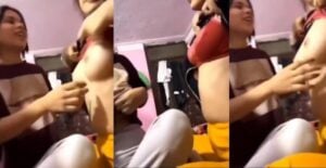 2 desi lesbian girls remove bra to show big tits for