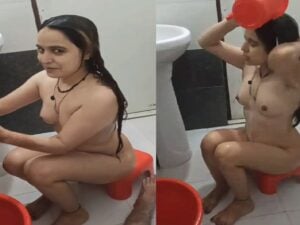clear Hindi audio with nude bath of viral