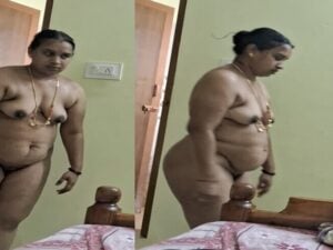 Tamil wife nude walk in bedroom caught by