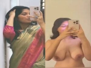 mallu girl in saree and in topless viral video