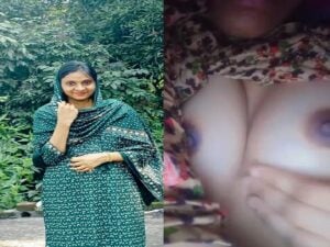 Bangladeshi girl puts lipstick and shows naked