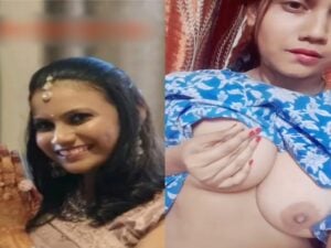 Punjabi newly married girl boobs show viral