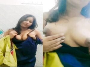 cute girlfriend teasing nude show in