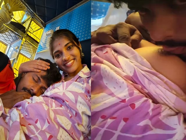 newly married wife boob sucking by horny