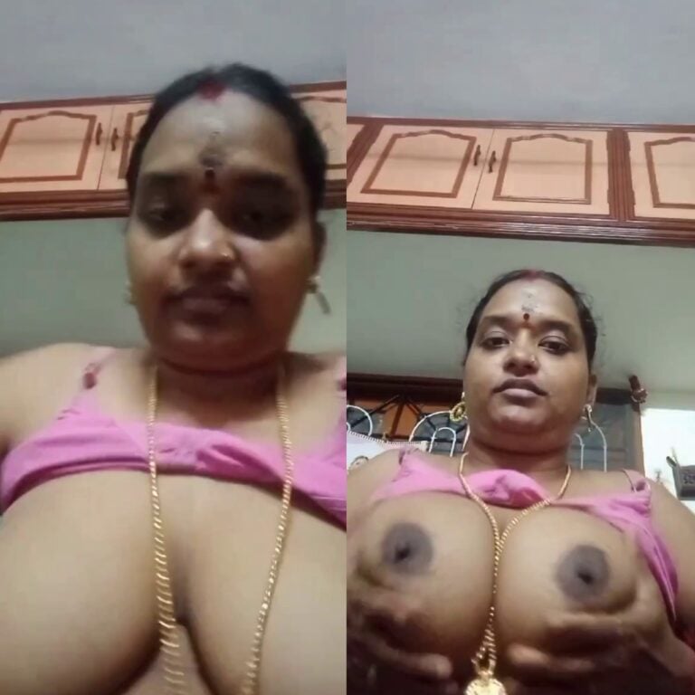 Tamil chubby wife boobs showing for secret lover viral