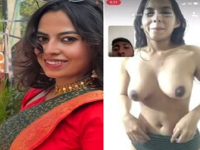 cute Indian lady showing boobs on viral video