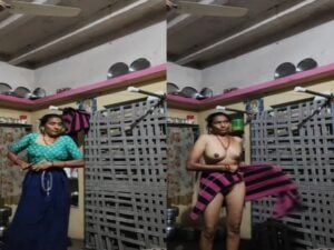 mature slim mom nude dress change caught by