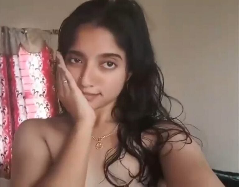 small boobs Indian girlfriend topless play with