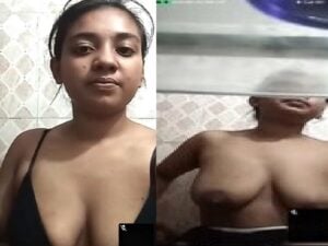 striptease video call of a cheater bhabhi to