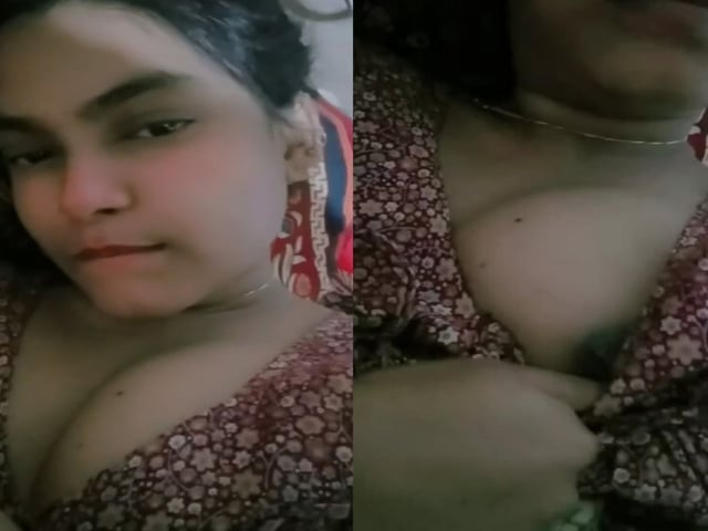 teasing with nipple slip by sexy and horny