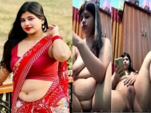 busty Bengali lady naked viral video making for